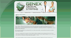 Desktop Screenshot of genexmedstaff.com