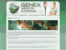 Tablet Screenshot of genexmedstaff.com